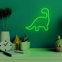 Forever Lampe Néon LED Dinosaur Green - Lumière Décorative Vert avec Alimentation USB 5V, Interrupteur ON/OFF (PS+PVC, 2m)