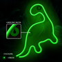 Forever Lampe Néon LED Dinosaur Green - Lumière Décorative Vert avec Alimentation USB 5V, Interrupteur ON/OFF (PS+PVC, 2m)