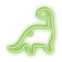 Forever Lampe Néon LED Dinosaur Green - Lumière Décorative Vert avec Alimentation USB 5V, Interrupteur ON/OFF (PS+PVC, 2m)