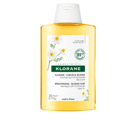 Klorane Shampoing Éclaircissant Camomille pour Cheveux Blonds et Châtains Clairs, 200 ml