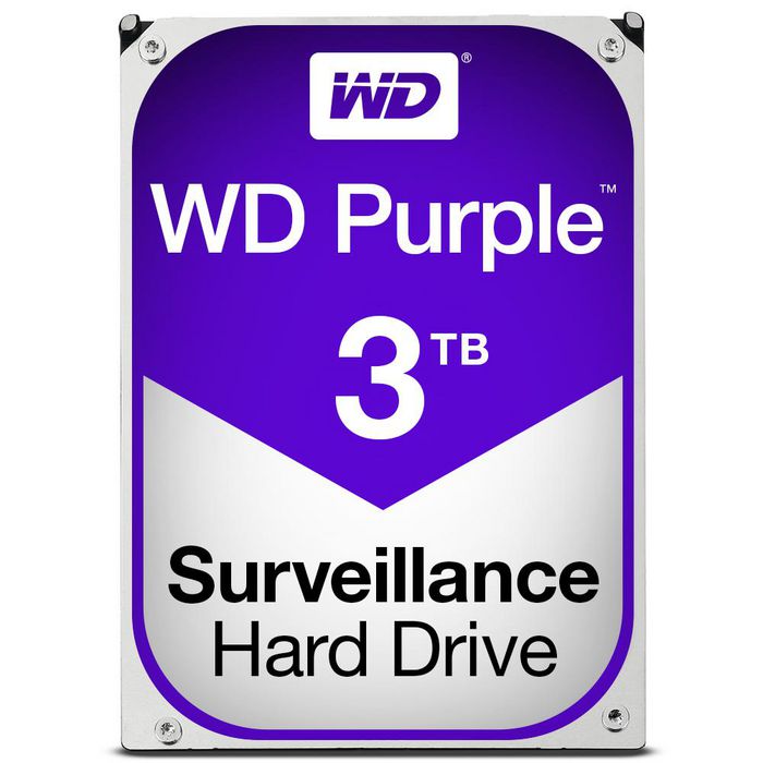 Western Digital Disque Dur Interne WD Purple 3 To 3.5" SATA 6Gb/s 5400 RPM 64 Mo Cache Pour Vidéosurveillance DVR/NVR Western Digital Disque Dur Interne WD Purple 3 To 3.5" SATA 6Gb/s 5400 RPM 64 Mo Cache Pour Vidéosurveillance DVR/NVR