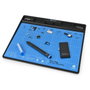 iFixit FixMat - Tapis de travail magnétique antistatique avec plateaux de tri, surface effaçable et stylo pour réparation électronique