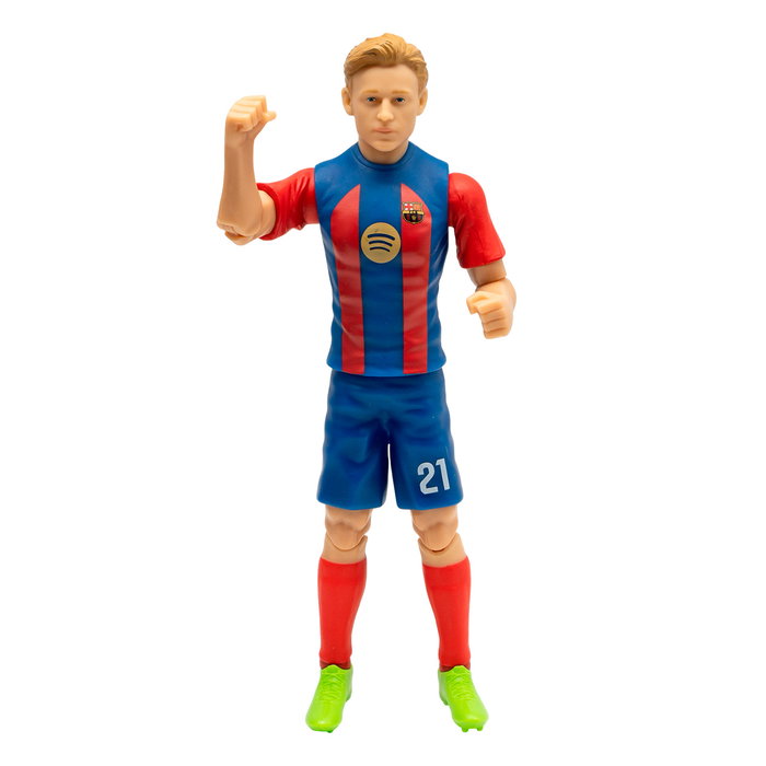 Banbo Toys - Figurine collection FC Barcelona Frenkie de Jong articulée 20 cm - Joueur de football - Pour fans Banbo Toys - Figurine collection FC Barcelona Frenkie de Jong articulée 20 cm - Joueur de football - Pour fans
