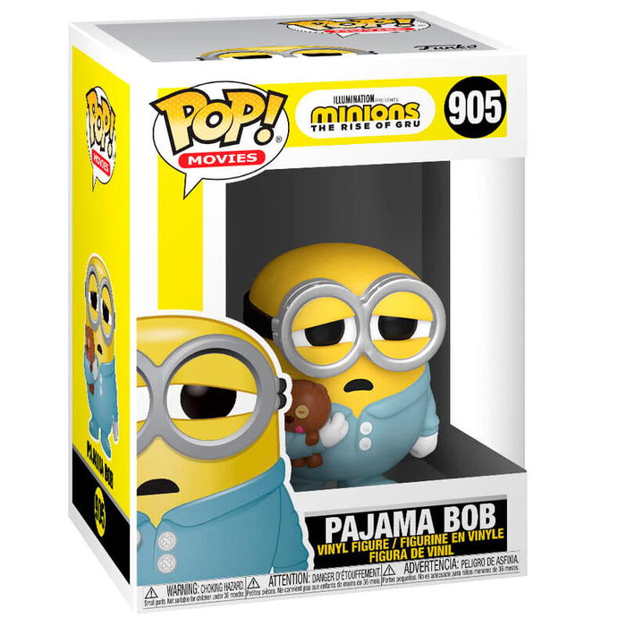 FUNKO POP! Movies - Moi, moche et méchant 2 : L'ascension de Gru - Bob en pyjama - Figurine vinyle collector (9 cm) FUNKO POP! Movies - Moi, moche et méchant 2 : L'ascension de Gru - Bob en pyjama - Figurine vinyle collector (9 cm)