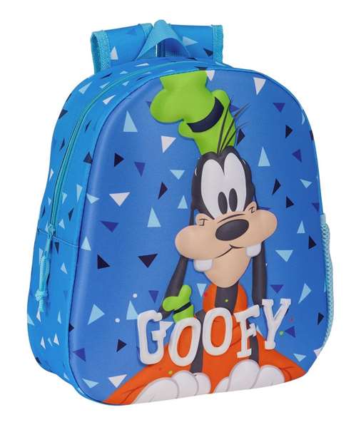 Safta Sac à dos 3D Goofy pour enfant 3 ans - 27 x 33 x 10 cm