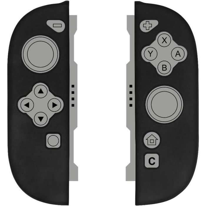 Konix Coque de protection pour manettes Joy-Con - Nintendo Switch 2 - Noir