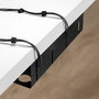 Emuca Lot de 2 chemins de câbles sous le bureau, Acier, Noir