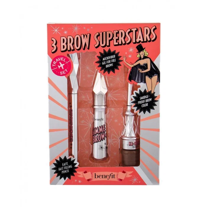 Benefit Travel Set Brow Superstars avec crayon et gels pour sourcils Benefit Travel Set Brow Superstars avec crayon et gels pour sourcils