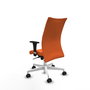 Piqueras Y Crespo Chaise Albacete Confidente Orange avec Mécanisme Synchrone et Bras 1D