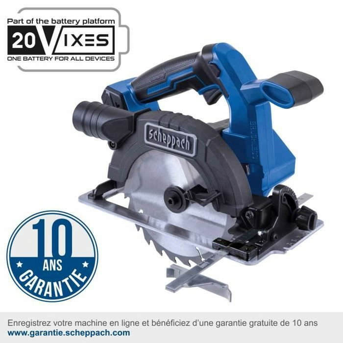 Scheppach BC-CS165-X Scie circulaire sans fil 20V Scheppach BC-CS165-X Scie circulaire sans fil 20V