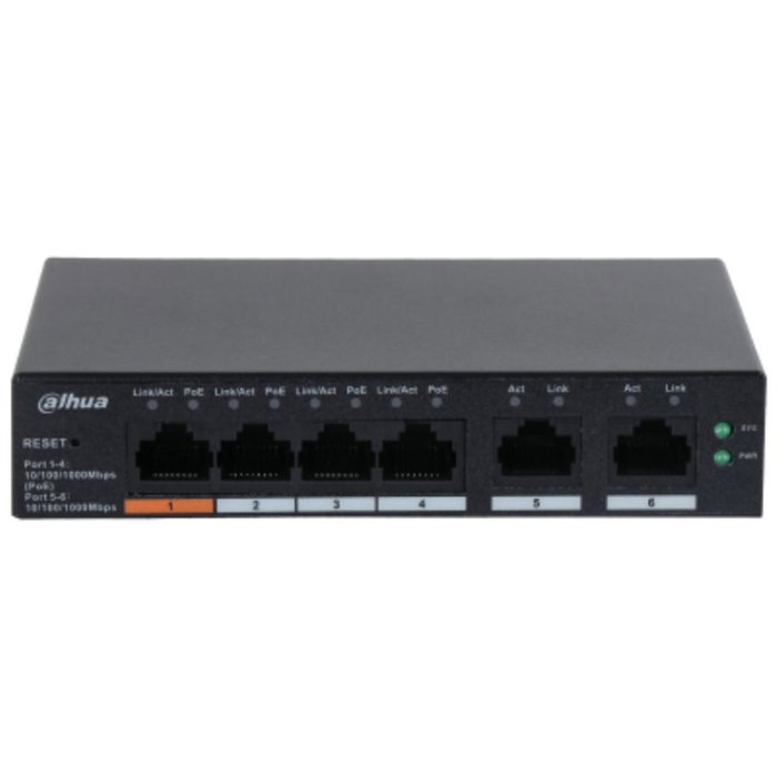 Dahua DH-CS4006-4GT-60 Switch Géré L2 6 Ports Gigabit Ethernet 4 PoE 65W Dahua DH-CS4006-4GT-60 Switch Géré L2 6 Ports Gigabit Ethernet 4 PoE 65W