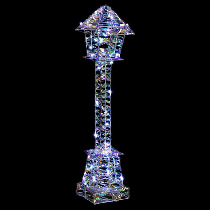 BigBuy Home Décoration lumineuse Argenté Lampadaire 13 x 13 x 58 cm BigBuy Home Décoration lumineuse Argenté Lampadaire 13 x 13 x 58 cm