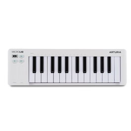 Arturia MicroLab MK3 Blanc – Contrôleur MIDI compact avec touches sensibles, pads tactiles et logiciels inclus