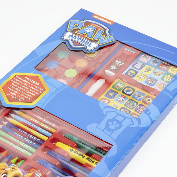 CERDÁ Kit de Papeterie et de Coloriage Patrulla Canina Paw Patrol pour Enfants, 26.7x45.3x3 cm