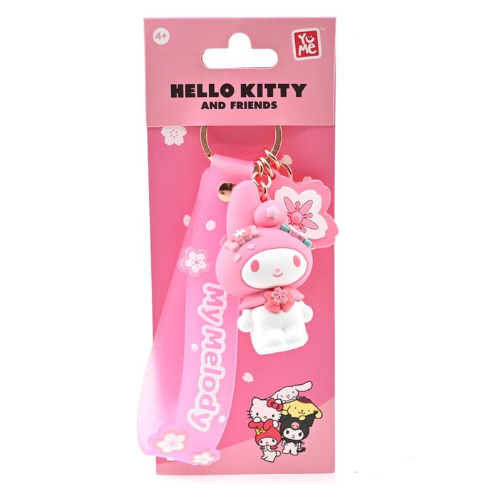 Sanrio Porte-clés Hello Kitty Série Sakura 7x17.5cm PVC Métal Lot de 5 Designs Sanrio Porte-clés Hello Kitty Série Sakura 7x17.5cm PVC Métal Lot de 5 Designs