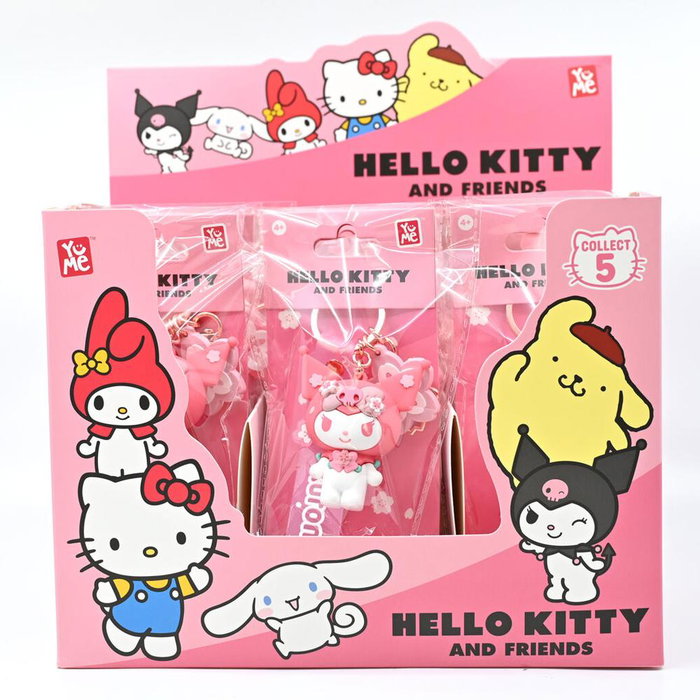 Sanrio Porte-clés Hello Kitty Série Sakura 7x17.5cm PVC Métal Lot de 5 Designs Sanrio Porte-clés Hello Kitty Série Sakura 7x17.5cm PVC Métal Lot de 5 Designs