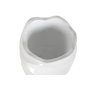 Cache-pot Home ESPRIT Blanc Fibre de Verre Fibre Ondes Moderne 38 x 38 x 81 cm