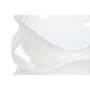 Cache-pot Home ESPRIT Blanc Fibre de Verre Fibre Ondes Moderne 38 x 38 x 81 cm