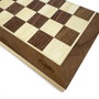 Deqube Jeu d'Échecs Artisanal en Bois FSC avec Plateau Marqueterie - Modèle D00343