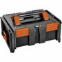 Tood Coffret professionnel emboîtable ABS 46x34x21 cm noir/orange