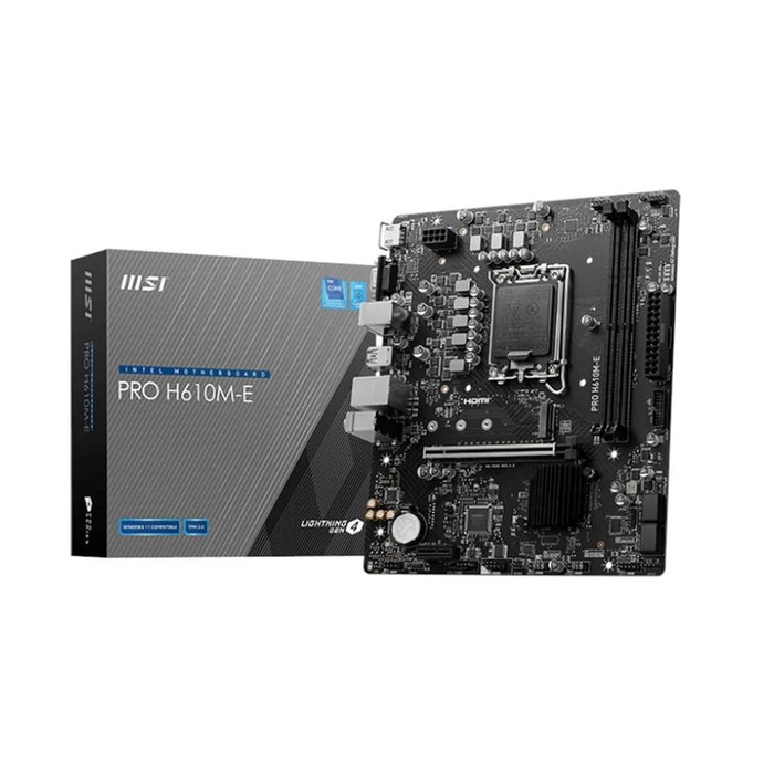 MSI PRO H610M-E DDR5 Micro-ATX LGA 1700 Intel H610