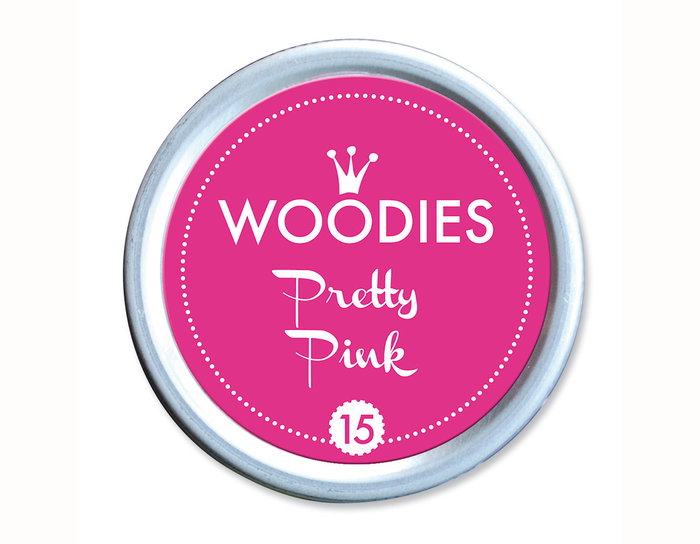 Woodies Almohadilla de tinta Pretty Pink 38x22mm Woodies Almohadilla de tinta Pretty Pink 38x22mm