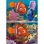 Ravensburger - Puzzle éducatif 2 puzzles de 12 pièces, Le Monde de Nemo, avec 2 posters, pour enfant dès 3 ans