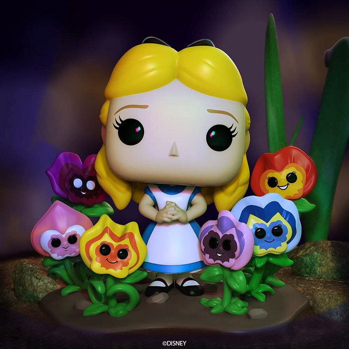 FUNKO - Figurine POP Disney Alice au Pays des Merveilles - 70ème Anniversaire - Alice avec Fleurs - Figurine Vinyle 9 cm avec Boîte Cadeau à Fenêtre FUNKO - Figurine POP Disney Alice au Pays des Merveilles - 70ème Anniversaire - Alice avec Fleurs - Figurine Vinyle 9 cm avec Boîte Cadeau à Fenêtre