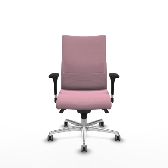 Piqueras Y Crespo Chaise Albacete Confidente, Mécanisme Synchro, Rose, Base Aluminium, Accoudoirs 1D, Roues 65mm Piqueras Y Crespo Chaise Albacete Confidente, Mécanisme Synchro, Rose, Base Aluminium, Accoudoirs 1D, Roues 65mm