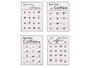 GIFTDECOR Lot de 8 Tableaux Coffee 30x40cm Blanc + Noir