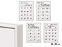 GIFTDECOR Lot de 8 Tableaux Coffee 30x40cm Blanc + Noir