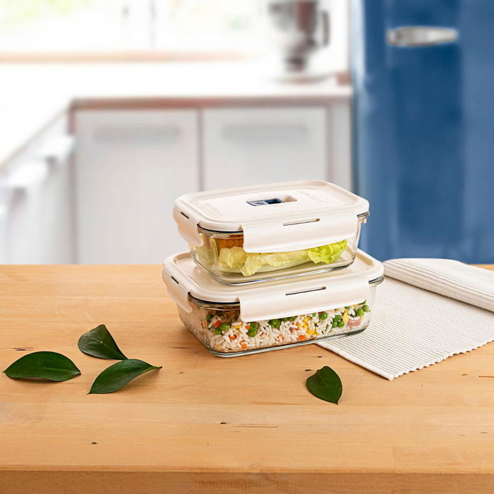 Recipiente Rectangular Hermético Vidrio Baltic Luminarc 16x11x7 cm-82 cL (6 Unidades) Recipiente Rectangular Hermético Vidrio Baltic Luminarc 16x11x7 cm-82 cL (6 Unidades)