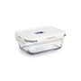 Recipiente Rectangular Hermético Vidrio Baltic Luminarc 16x11x7 cm-82 cL (6 Unidades)