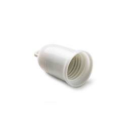 FNP Douille provisoire de chantier E27 blanc - Réf. 3A250V max 60W - Ø38x62mm