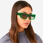 Hawkers Zenith - Lunettes de soleil silhouette œil-de-chat unisexe - Monture acétate mousse verte - Verres 47 mm