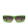 Hawkers Zenith - Lunettes de soleil silhouette œil-de-chat unisexe - Monture acétate mousse verte - Verres 47 mm