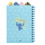 ERIK - Carnet A5 reliure Wire-O 80 pages à rayes - Couverture souple mat - Thème Disney Stitch
