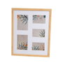 BigBuy Home Cadre photo Blanc Naturel Verre Bois MDF