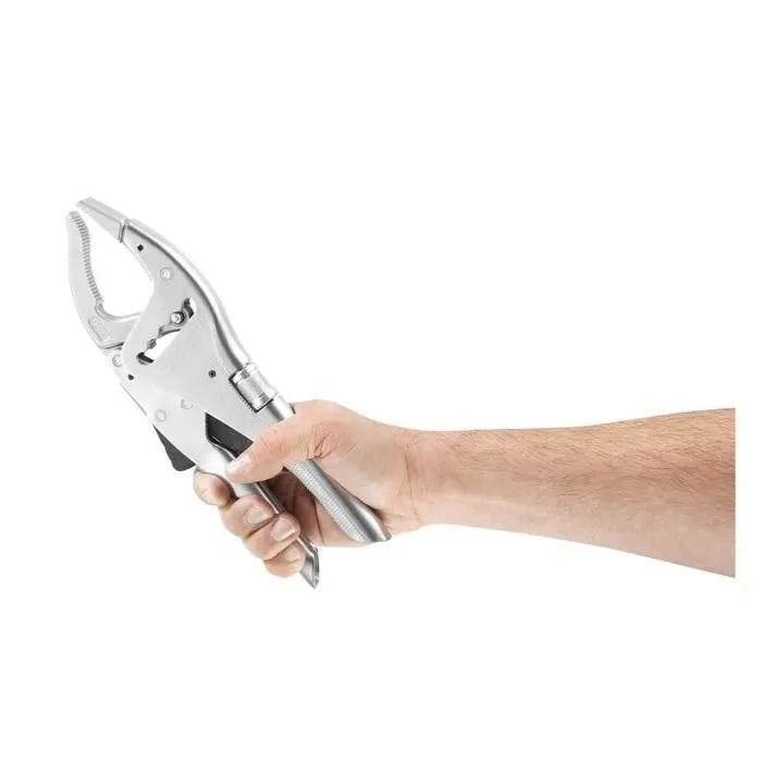 Facom 501APB - Pince étau à becs longs, 5 positions de blocage et gâchette, ouverture max. 110 mm, pour serrage précis et polyvalent