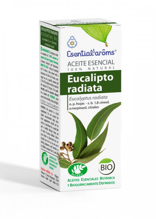 ESENTIAL AROMS Eucalyptus Radiata huile essentielle BIO 100ml ESENTIAL AROMS Eucalyptus Radiata huile essentielle BIO 100ml