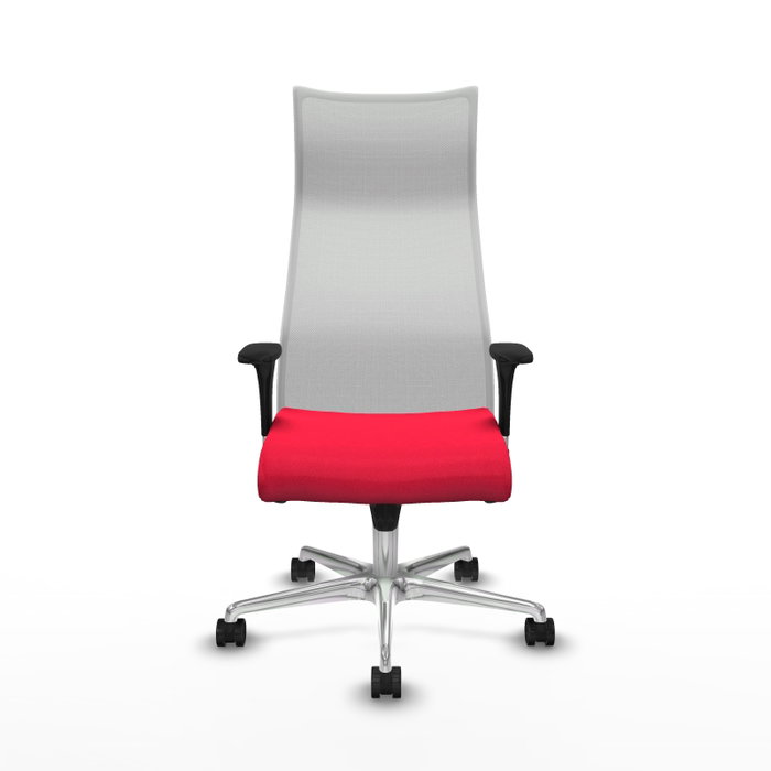 Piqueras y Crespo Chaise de Bureau Albacete XL Rouge et Blanc