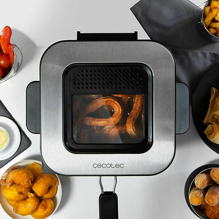 Friteuse Cecotec CleanFry Infinity 1500 1,5 L 900W Noir Acier inoxydable 900 W 1,5 L Friteuse Cecotec CleanFry Infinity 1500 1,5 L 900W Noir Acier inoxydable 900 W 1,5 L
