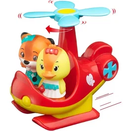 Sophie la Girafe - Hélicoptère de secours Klorofil avec hélice fleurs, 2 places, figurine Donna Ducky incluse