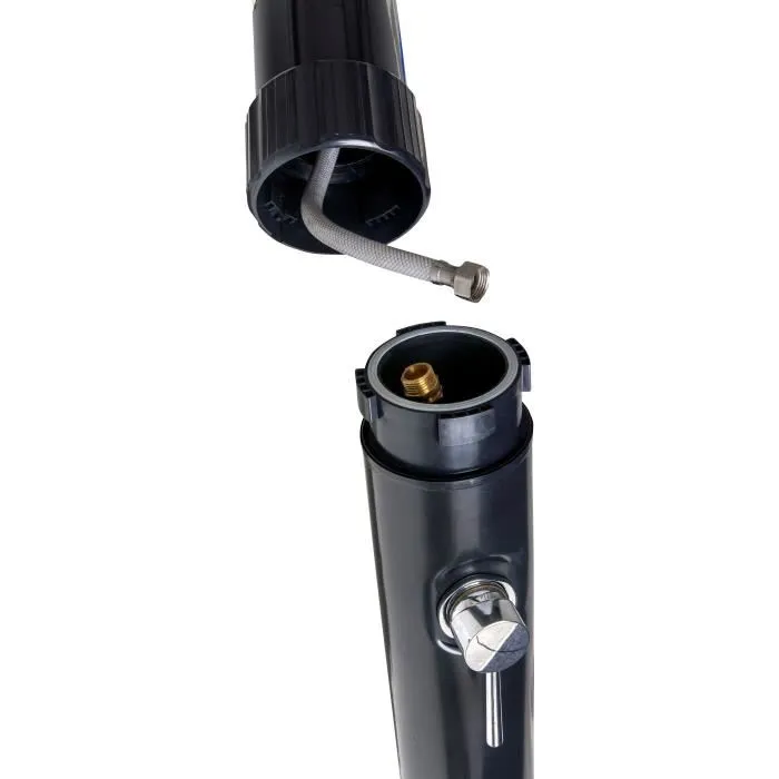 Gre Douche solaire PVC 20 litres AR1020P avec mitigeur - Finition noire pour jardin