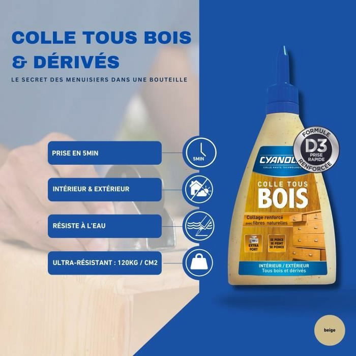 Cyanolit Colle bois et dérivés 290 g Cyanolit Colle bois et dérivés 290 g