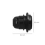 WOLFPACK LINEA PROFESIONAL Porte-lampe E-27 à vis noir avec rondelle