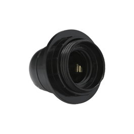 WOLFPACK LINEA PROFESIONAL Porte-lampe E-27 à vis noir avec rondelle