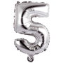 Party Time Ballon Chiffre 5 Argenté