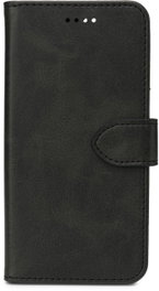 eSTUFF Coque portefeuille WALES PU pour iPhone 17e/16e/14 - Noir