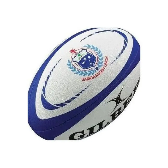Gilbert Ballon de rugby REPLICA Samoa Taille 5 - Ballon officiel pour adulte et match